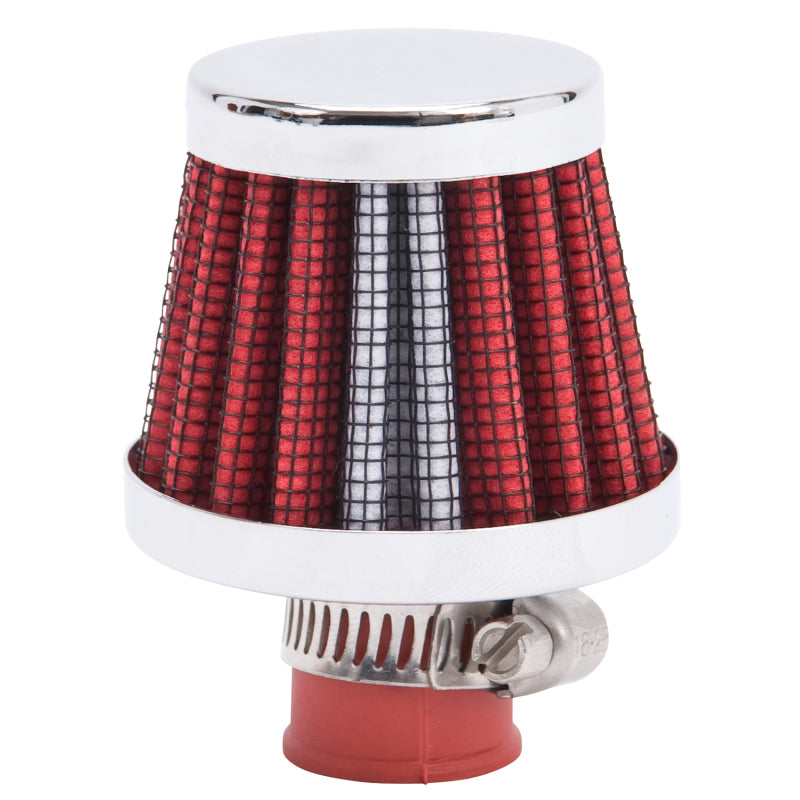 Edelbrock Valve Cover Breathers 9mm Inlet Red/Chrome-thumbmail-2