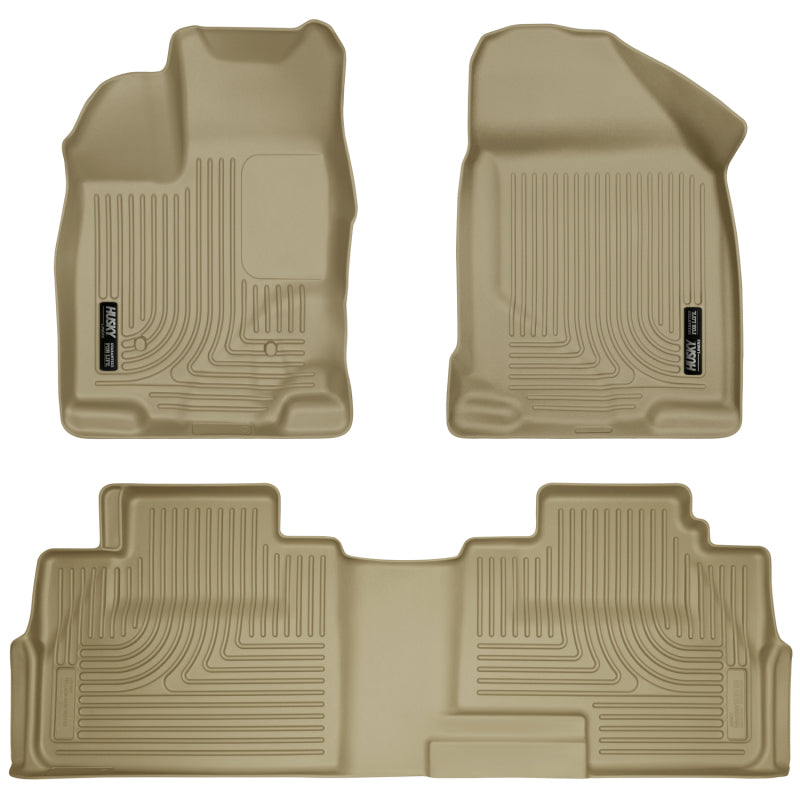 Husky Liners 07-13 Ford Edge / 07-13 Lincoln MKX Weatherbeater Tan Front & 2nd Seat Floor Liners-thumbmail-2