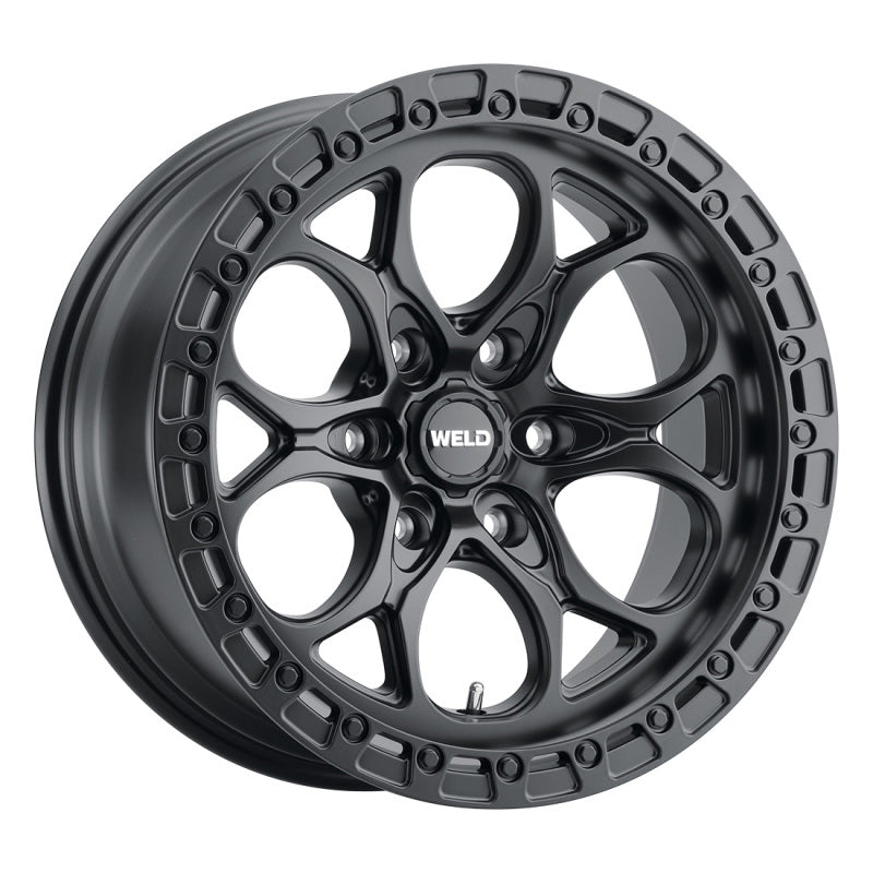 Weld Off-Road Ledge Six W108 20x9 / 6x139.7 BP / 5 In BS Satin Black Wheel-thumbmail-3