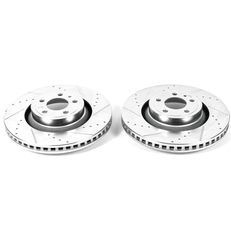 Power Stop 15-19 Ford Mustang Front Evolution Drilled & Slotted Rotors - Pair-thumbmail-2