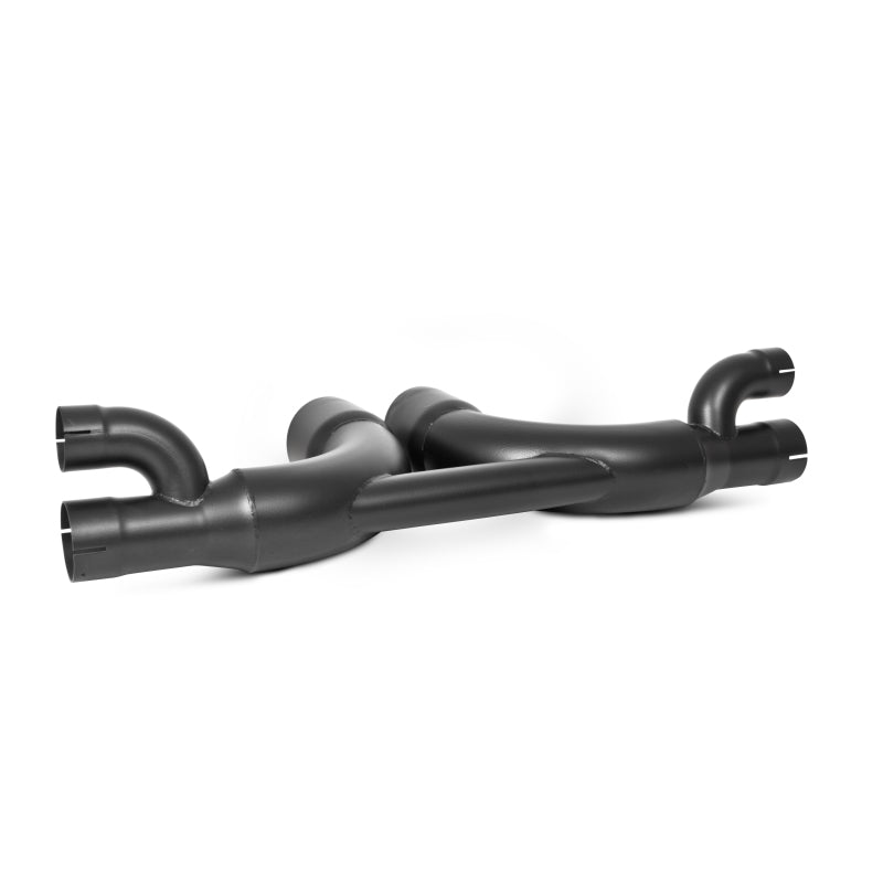 MBRP 14-15 Porsche GT3/GT3RS 3in Center Muffler Bypass 4in Tips - Black Coated-thumbmail-2