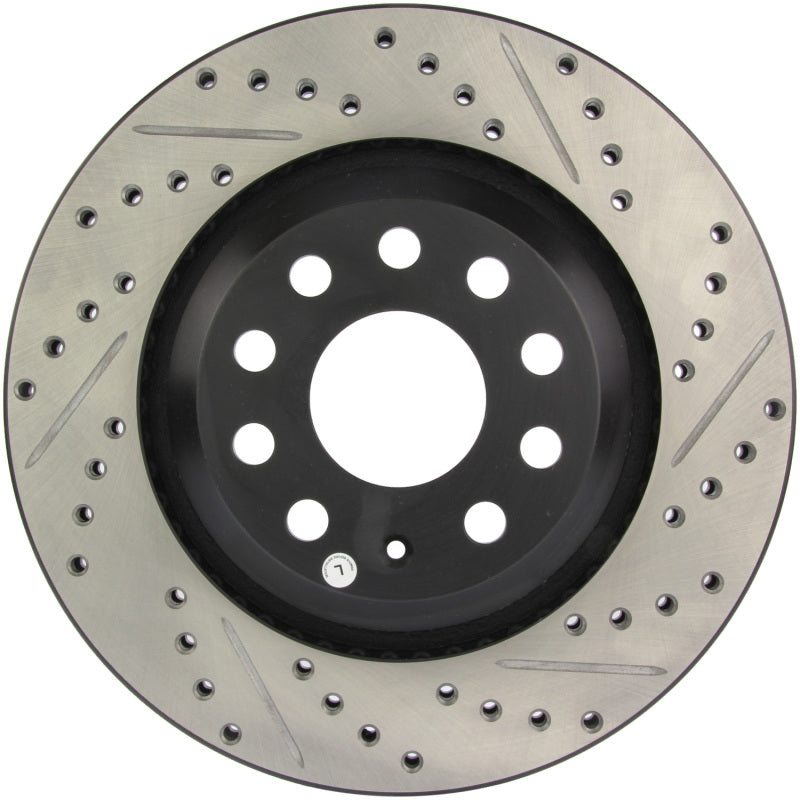 StopTech 09 VW Passat CC / 06-09 Passat Slotted & Drilled Left Rear Rotor-thumbmail-7