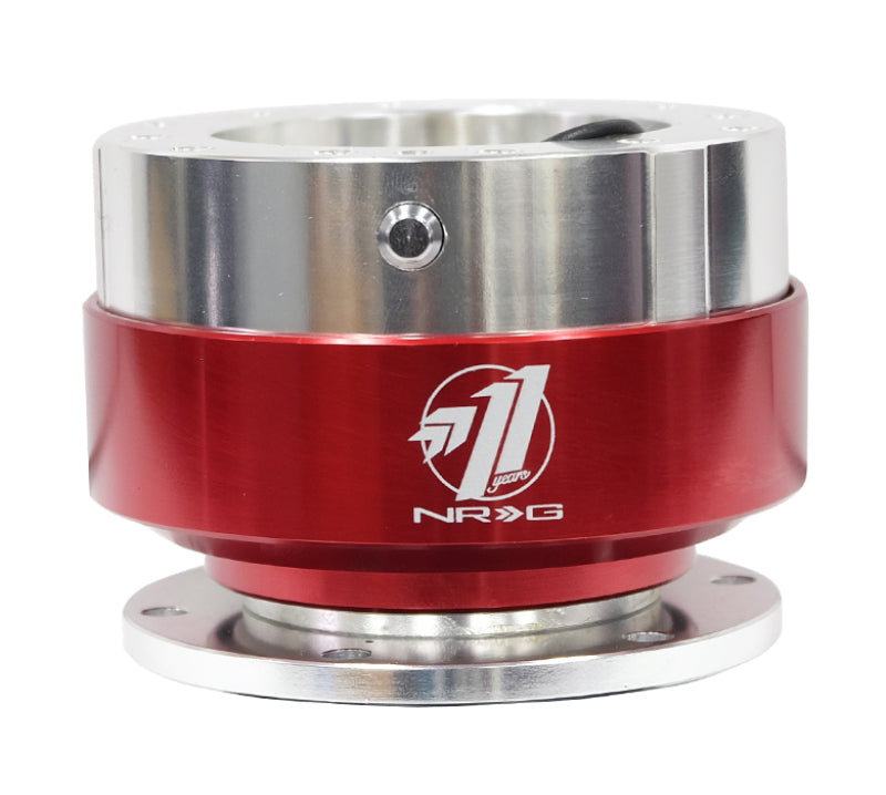 NRG Quick Release - Silver Body/ Red Chrome Ring-thumbmail-4