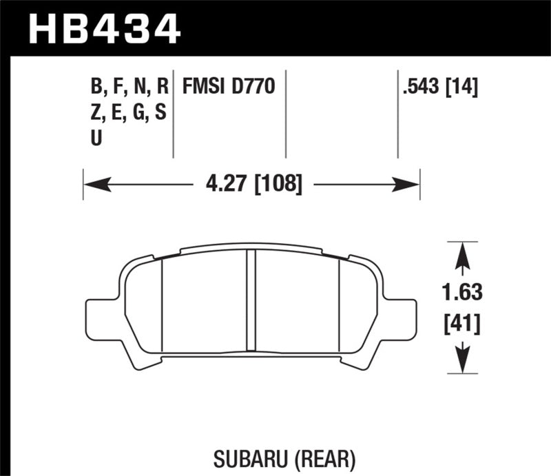Hawk Subaru Baja/Forester/Impreza/Legacy DTC-60 Race Rear Brake Pads-thumbmail-3