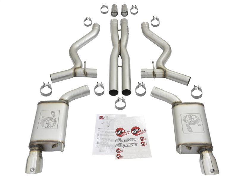 aFe MACHForce XP 3in Sport Tone Cat-Back Exhausts w/ Polished Tips 15-17 Ford Mustang V6/V8-thumbmail-9