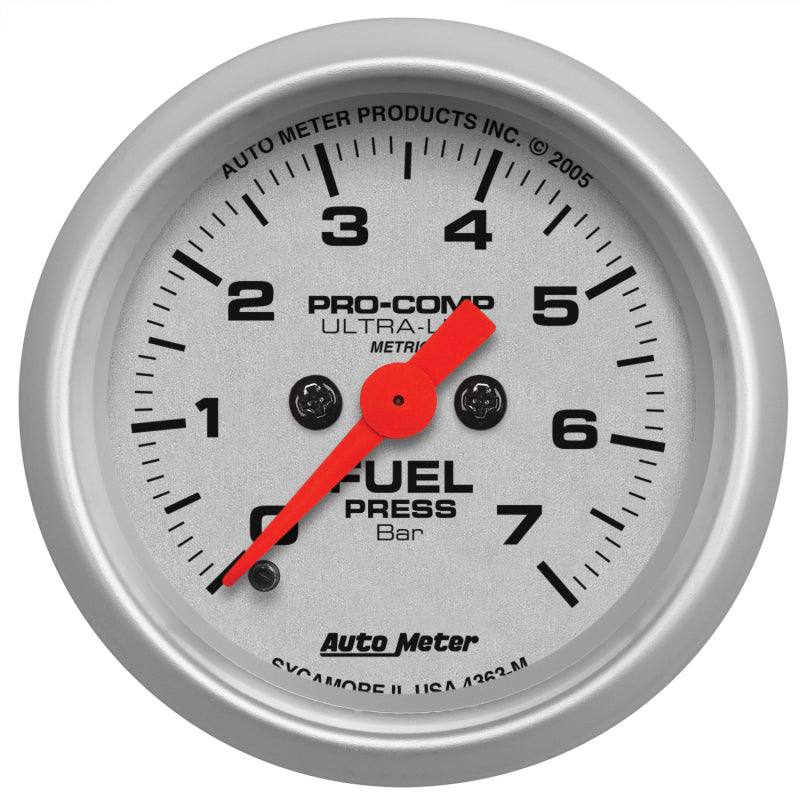 AutoMeter Gauge Fuel Pressure 2-1/16in. 7 Bar Electric Ultra-Lite-thumbmail-1