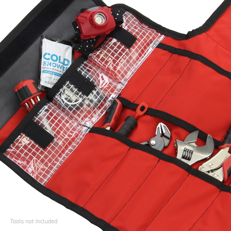 Go Rhino XVenture Gear Tool Roll Large (7x7in. Closed) 12oz Waxed Canvas - Black-thumbmail-4