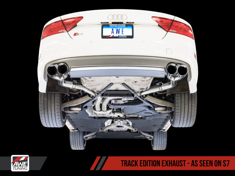 AWE Tuning Audi C7 / C7.5 S6 4.0T Track Edition Exhaust - Diamond Black Tips-thumbmail-4