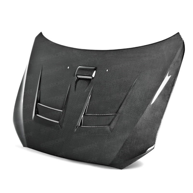 Seibon 08-12 Mitsubishi Lancer Evo X DV-Style Carbon Fiber Hood-thumbmail-6