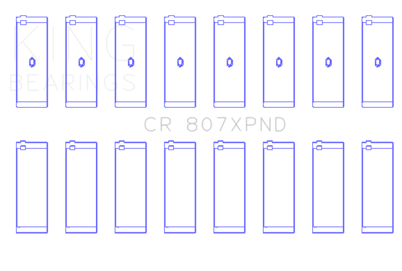 King Chevy LS1 / LS6 (Size 010) Performance Rod Bearing Set-thumbmail-2