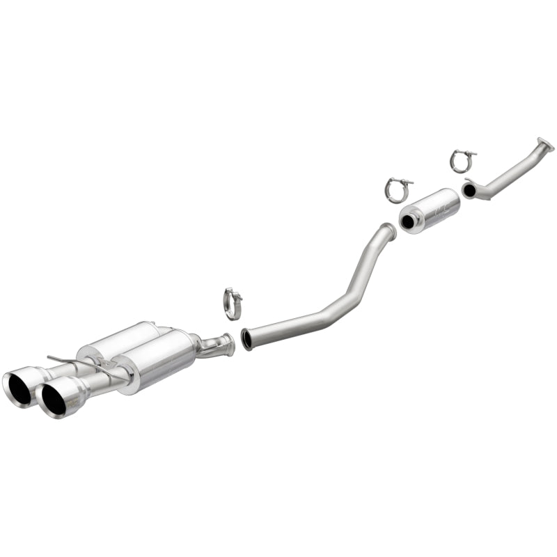 MagnaFlow 2017+ Honda Civic 1.5L 409 SS Single Exit Polished 4.5in Dual Tips Cat-Back Exhaust-thumbmail-2