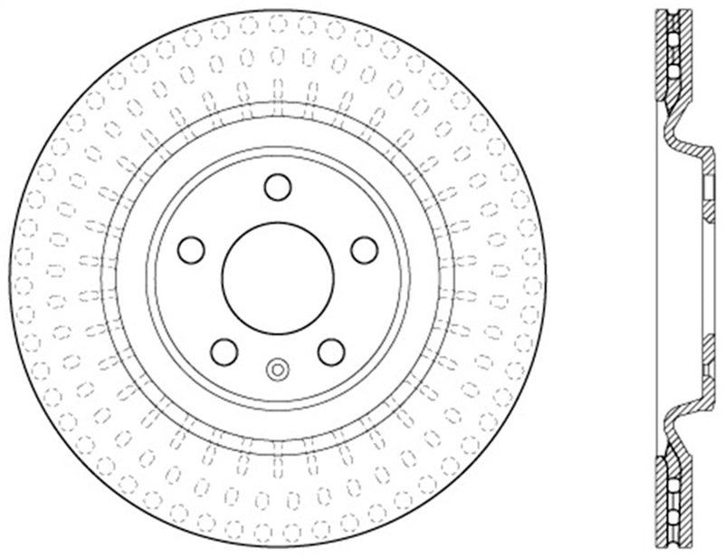 StopTech Power Slot 12-13 Audi A6 Quattro/11-12 A7 Quattro / 10-13 S4 Rear Right Slotted Rotor-thumbmail-3