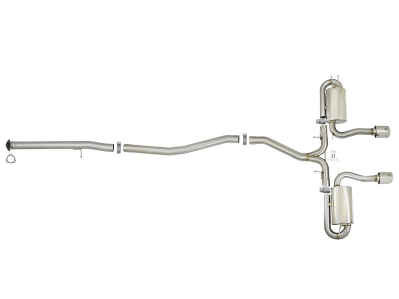aFe Takeda 3in 304 SS Cat-Back Exhaust System w/Polished Tips 2017+ Honda Civic Si (4dr) I4 1.5L (t)-thumbmail-11