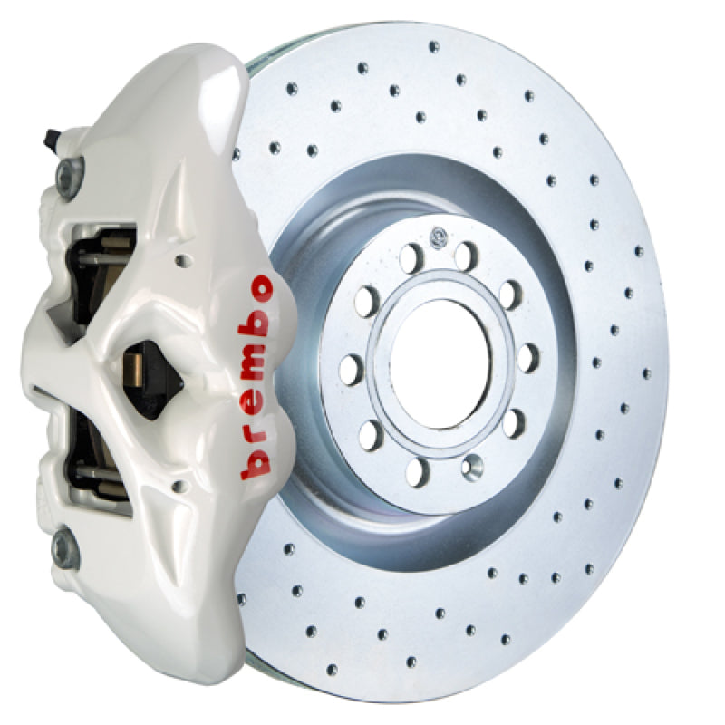 Brembo 14-20 A3 Front GT BBK 4 Piston Cast 345x30 1pc Rotor Drilled-White-thumbmail-1