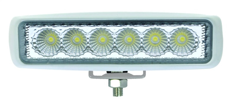 Hella Value Fit Mini Flush Mount 7.7in - 18W White Housing Flood Beam LED Light Bar-thumbmail-15