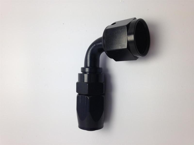 Fragola -6AN Pro-Flow x 90 Degree 3/8 EFI Quick Disconnect Hose End - Black-thumbmail-1