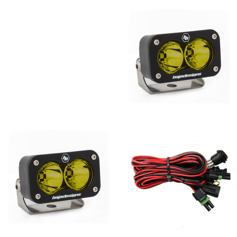 Baja Designs S2 Sport Spot Pattern LED Work Light - Amber-thumbmail-1