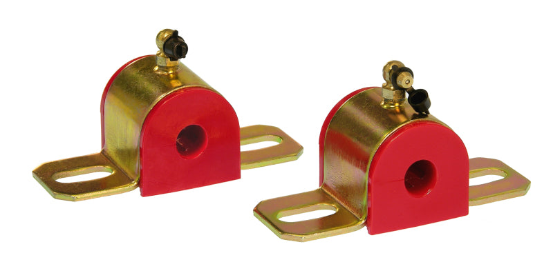 Prothane Universal 90 Deg Greasable Sway Bar Bushings - 9/16in - Type B Bracket - Red-thumbmail-1