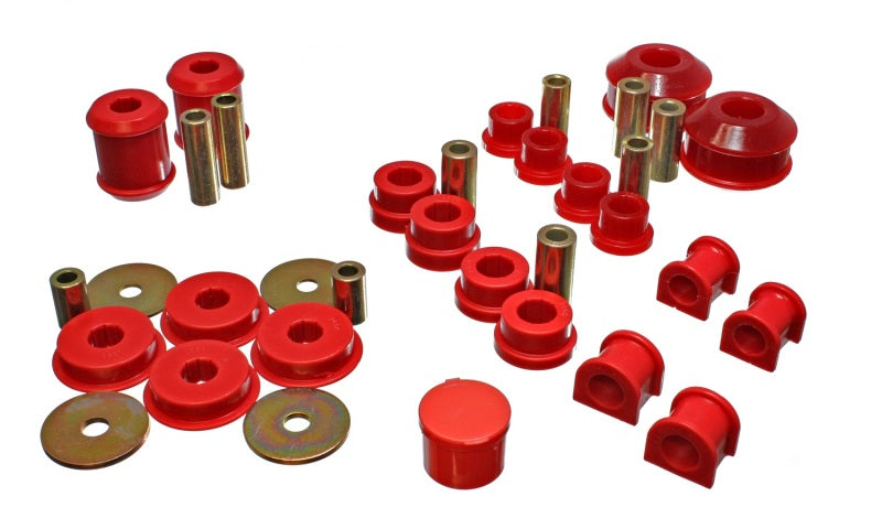 Energy Suspension 03-05 Mitsubishi Lancer EVO 8 Red Hyper-flex Master Bushing Set-thumbmail-3