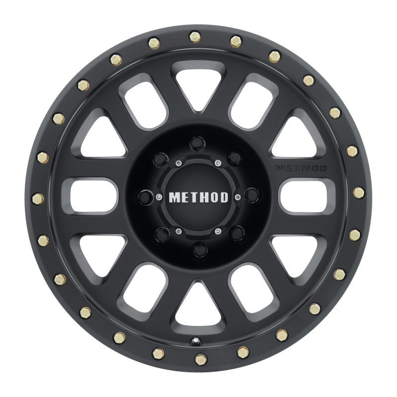 Method MR309 Grid 18x9 0mm Offset 8x180 130.81mm CB Matte Black Wheel-thumbmail-2