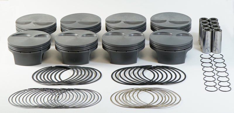 Mahle MS Piston Set GM LS 427ci 4.125in Bore 4in Stk 6.067in Rod .927 Pin -3cc 12.2 CR Set of 8-thumbmail-3