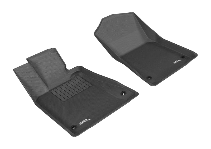 3D MAXpider 2013-2020 Lexus GS/GS Hybrid Kagu 1st Row Floormat - Black-thumbmail-1