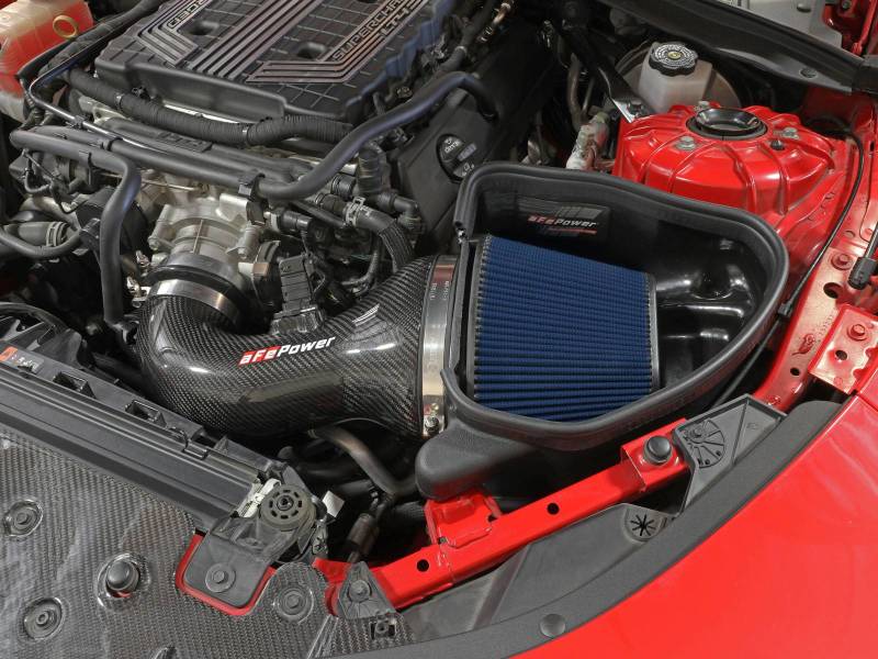 aFe 17-12 Chevrolet Camaro ZL1 (6.2L-V8) Track Series Carbon Fiber CAI System w/ Pro 5R Filters-thumbmail-2