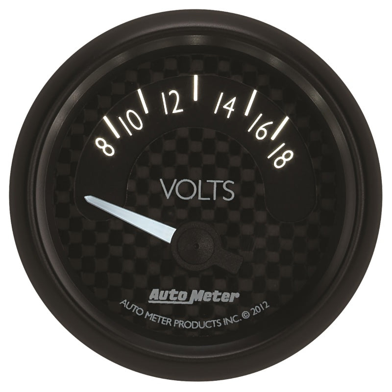 Autometer GT Series 52mm Short Sweep Electronic 8-18 Volts Voltmeter-thumbmail-5