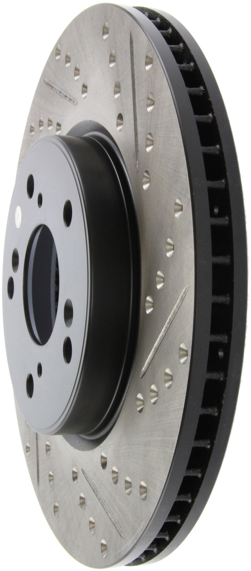 StopTech Slotted & Drilled Sport Brake Rotor Front Left 13 Honda Accord Sport-thumbmail-2