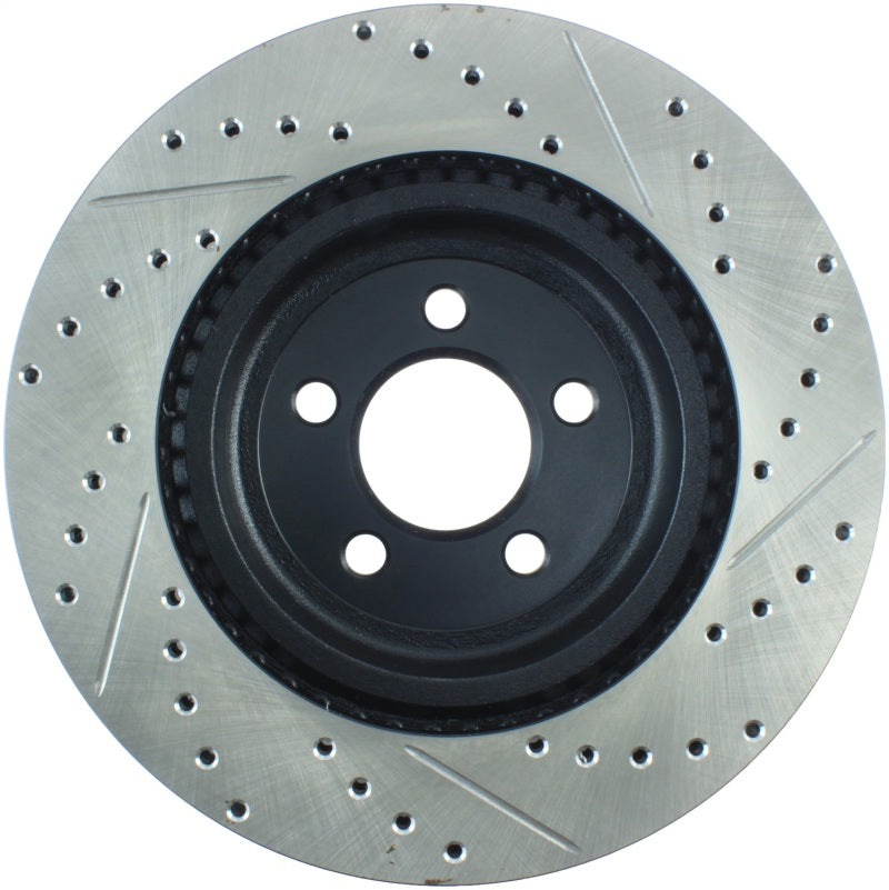 StopTech 05-09 Chrysler 300 (5.7L V8 exc SRT-8) Front Right Slotted & Drilled Rotor-thumbmail-8