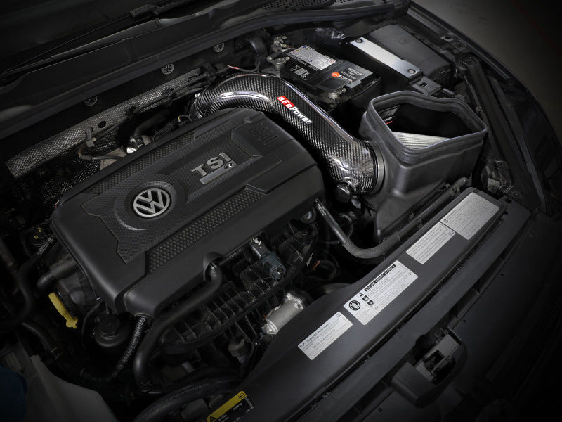 aFe 15-19 VW Golf R (MKVII) L4-2.0L (t) Track Series Carbon Fiber Intake System w/ Pro DRY S Filter-thumbmail-2
