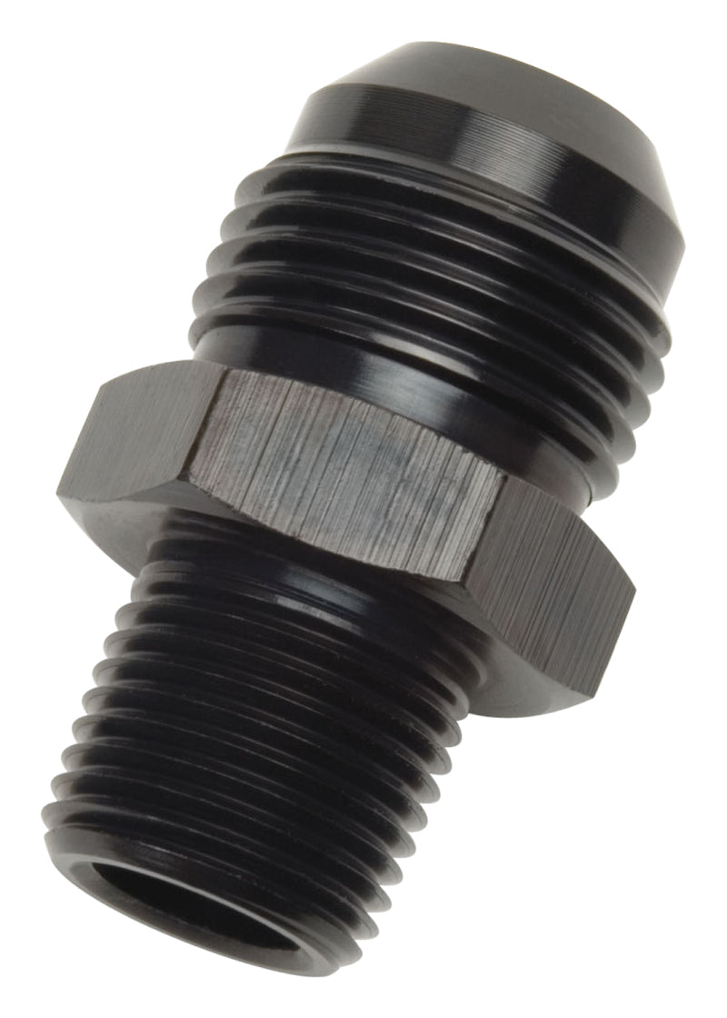 Russell Performance -12 AN to 1/2in NPT Straight Flare to Pipe (Black)-thumbmail-4