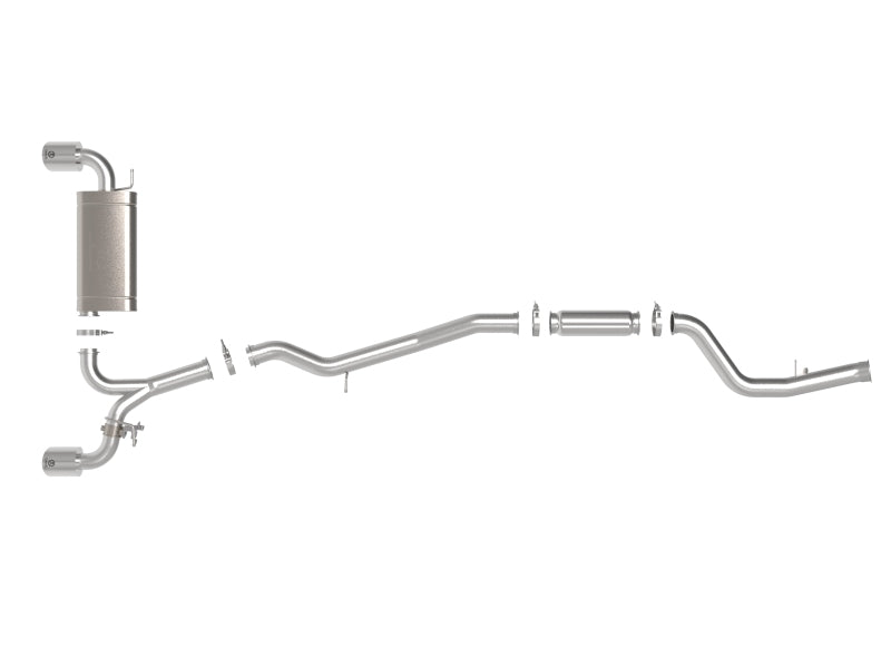 aFe POWER Takeda 2021 Toyota Supra 2.0L (t) 2.5in-3in 304 SS CB Exhaust w/ Polished Tips-thumbmail-8