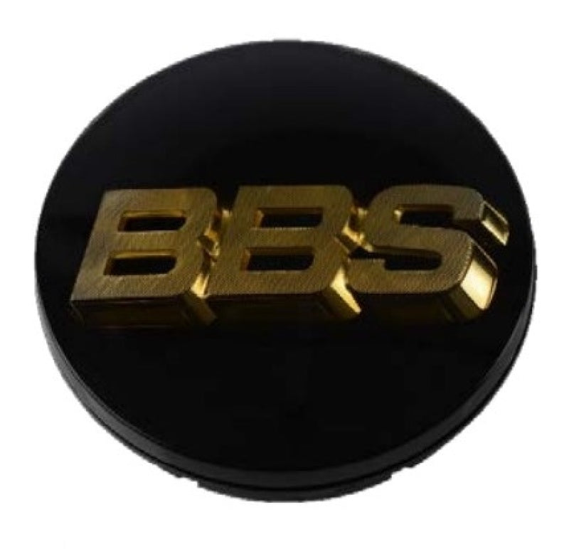 BBS Center Cap 70.6mm Black/Gold (3-tab) (56.24.080)-thumbmail-1