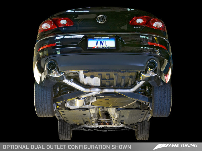 AWE Tuning VW CC Touring Edition Exhaust Dual Outlet - Chrome Silver Tips-thumbmail-13