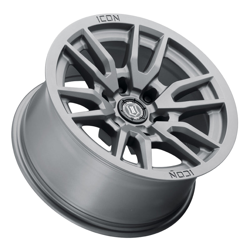 ICON Vector 6 17x8.5 6x120 0mm Offset 4.75in BS 67mm Bore Titanium Wheel-thumbmail-3