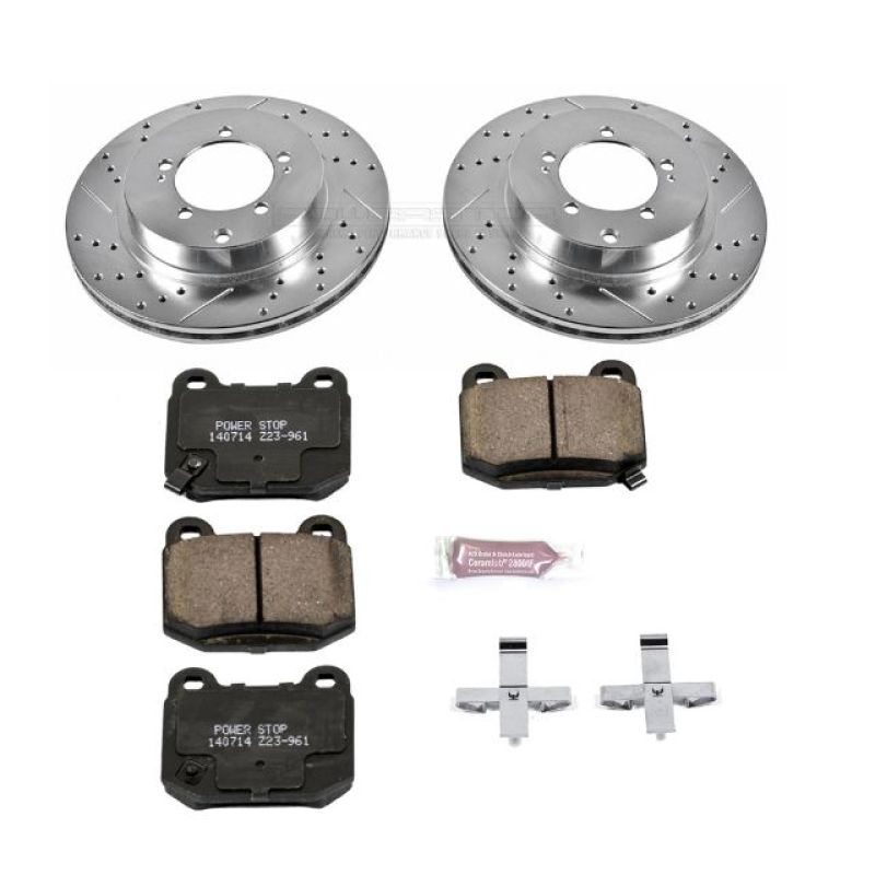 Power Stop 03-06 Mitsubishi Lancer Rear Z23 Evolution Sport Brake Kit-thumbmail-1