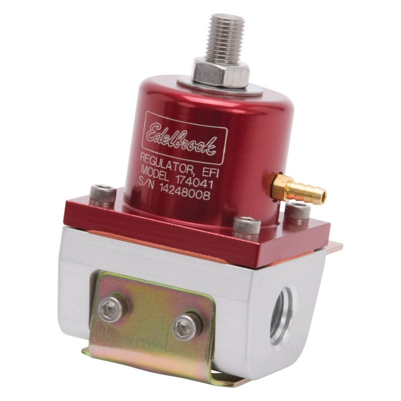 Edelbrock Fuel Pressure Regulator EFI 180 GPH 35-90 PSI -6 In/Out -6 Return Red/Clear-thumbmail-12