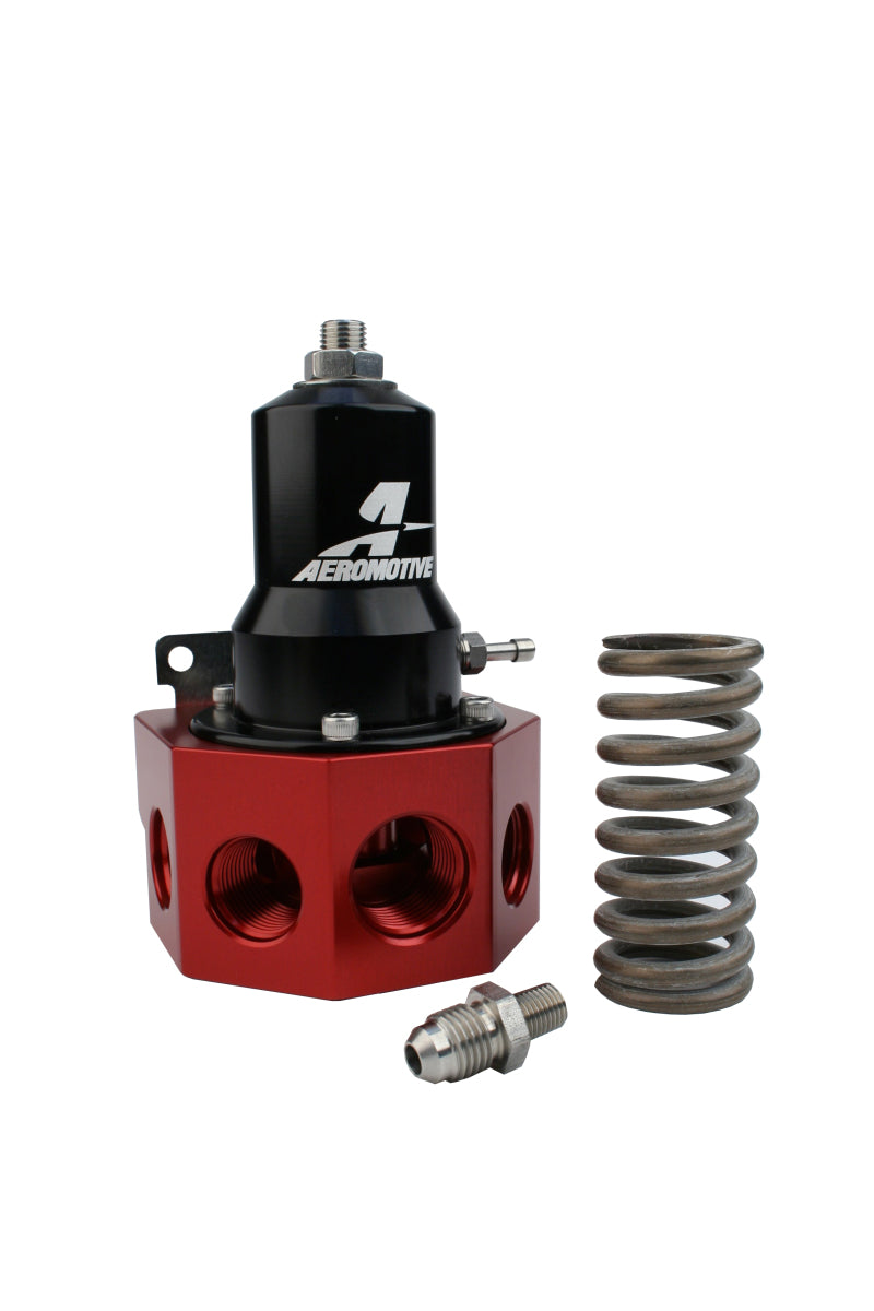 Aeromotive Regulator - 30-120 PSI - .500 Valve - 4x AN-08 and AN-10 inlets / AN-10 Bypass-thumbmail-7