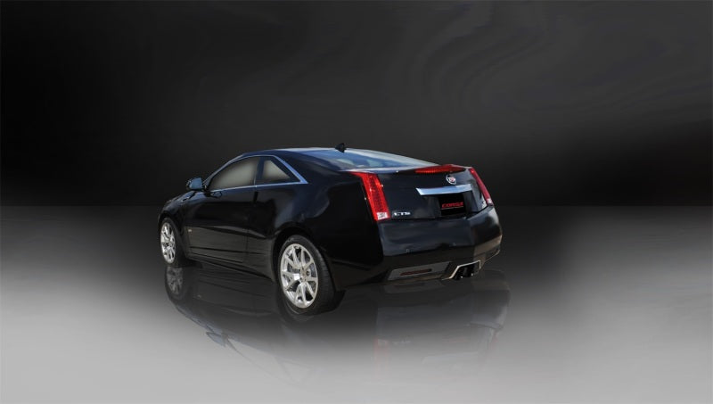 Corsa 11-13 Cadillac CTS Coupe V 6.2L V8 Black Sport Axle-Back Exhaust-thumbmail-3