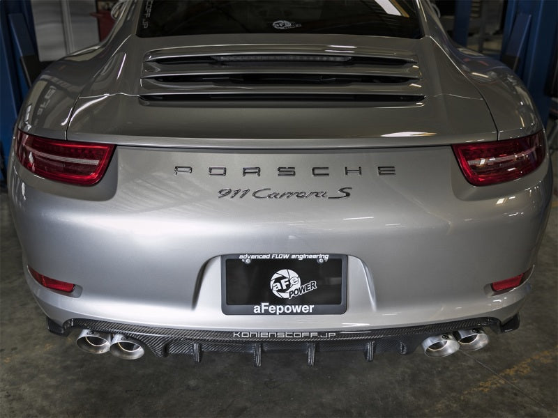 aFe MACH Force-Xp 304 SS OE Exhaust Tips Polished 12-16 Porsche 911 (C2S 991) H6 3.8L-thumbmail-3