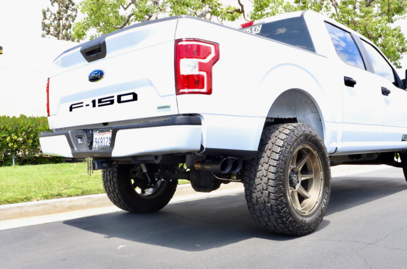 Carven 15-20 Ford F-150 Ecoboost Competitor Series Cat-Back w/TR-Series Muf. & 4in Dual Tip-Black-thumbmail-2