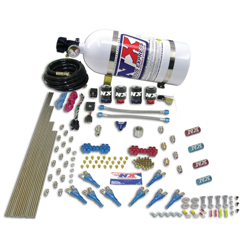 Nitrous Express Street Shark Gas 4 Solenoids Nitrous Kit (100-150-250HP) w/o Bottle-thumbmail-3