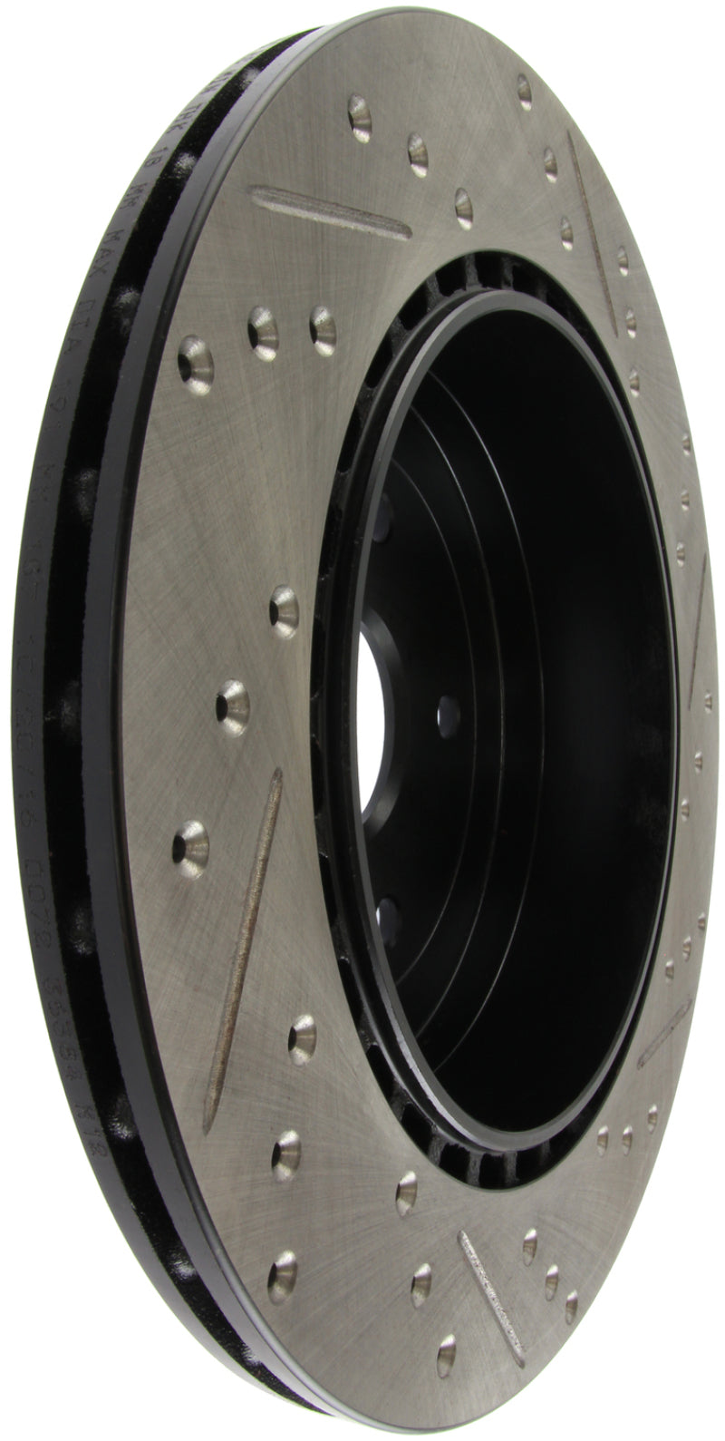 StopTech 08+ Subaru STI (Will Not Fit 05-07) Slotted & Drilled Sport Brake Rotor-thumbmail-3