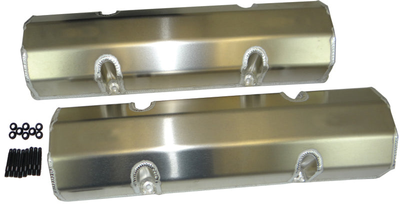 Moroso Chevrolet Small Block (Including 18 Degree Heads) Valve Cover - No Logo - Aluminum - Pair-thumbmail-1