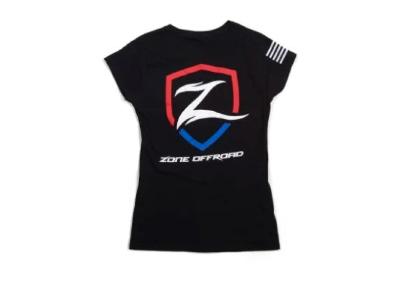 Zone Offroad Black Premium Cotton T-Shirt w/ Zone Offroad Logo - Womens - M-thumbmail-2