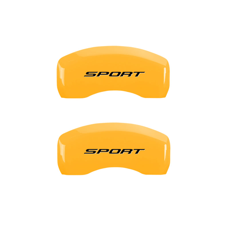 MGP 4 Caliper Covers Engraved Front & Rear No Bolts/Sport 2015 Yellow finish black ch-thumbmail-5