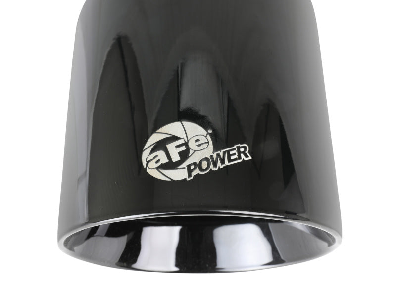 aFe MACH Force-Xp 409 SS Clamp-On Exhaust Tip 2.5in. Inlet / 4.5in. Outlet / 9in. L - Black-thumbmail-7