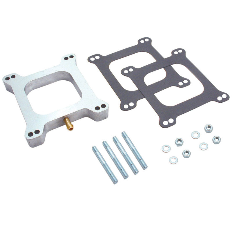 Spectre Carburetor Spacer - 1in. Open w/Tube Aluminum-thumbmail-2