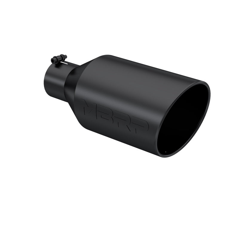 MBRP Universal Tip 8in O.D. Rolled End 4in inlet 18in length Black-thumbmail-3
